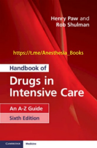 Handbook Of Drugs In Intensive Care An Az Guide 6th Edition Henry Paw