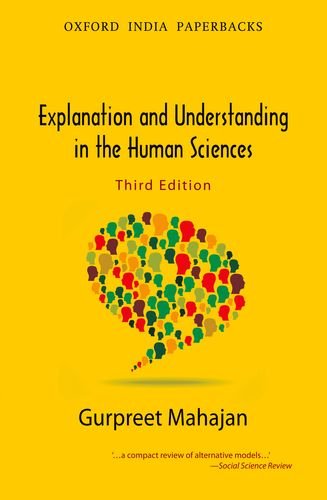 Explanation And Understanding In The Human Sciences 3rd Edition Gurpreet Mahajan