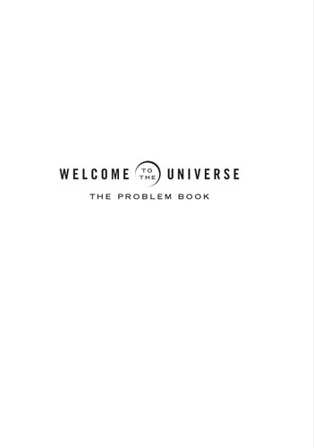 Welcome To The Universe The Problem Book Reprint Neil Degrasse Tyson