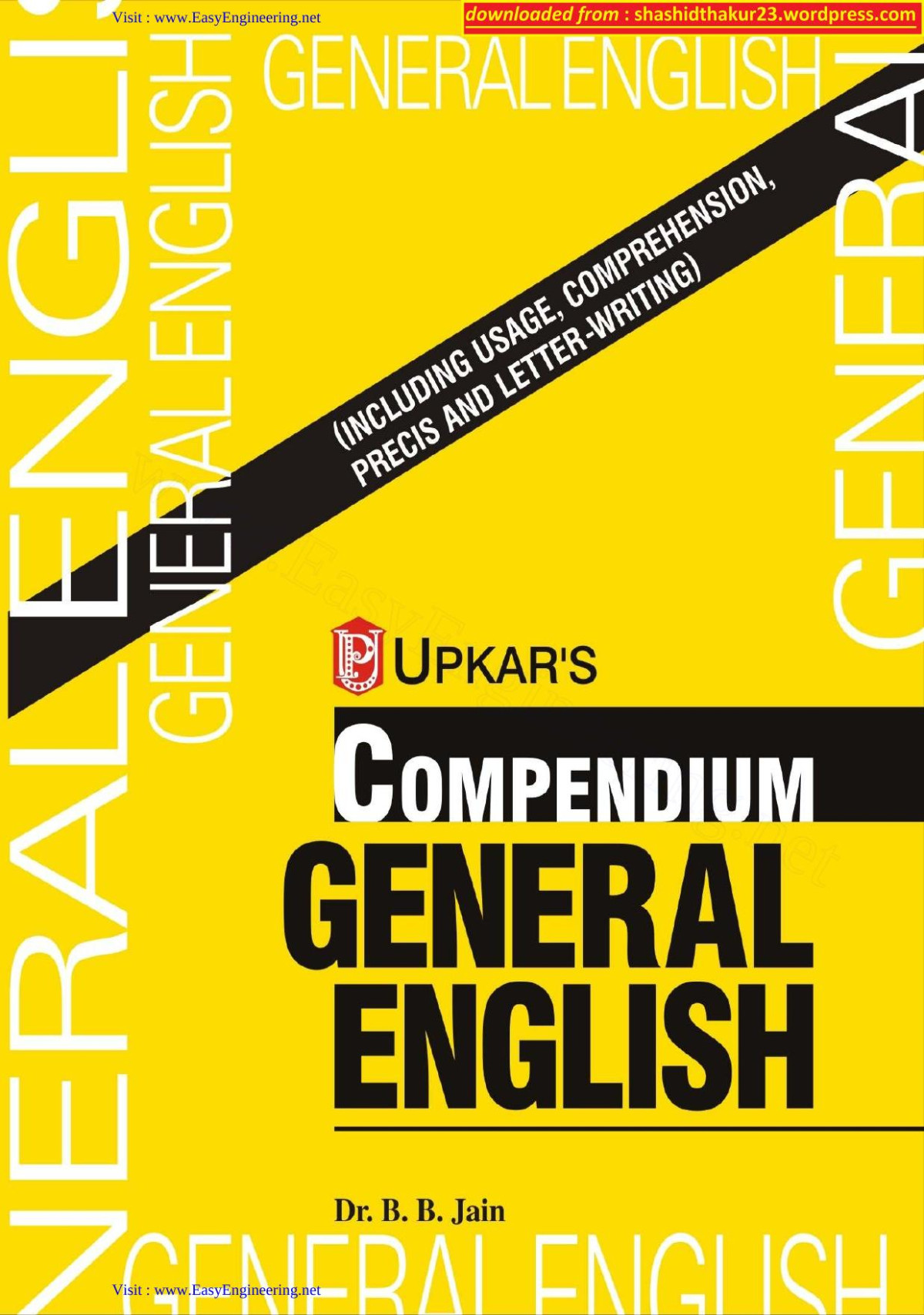 Compendium General English Engeng Dr B B Jain