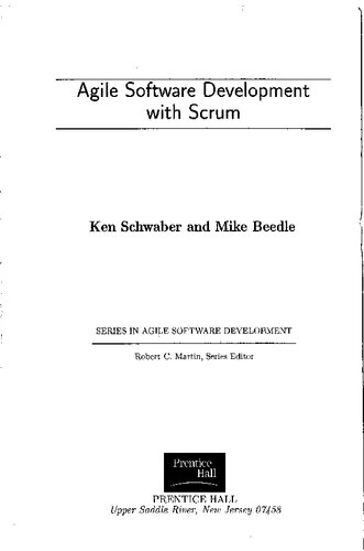 Agile Software Development With Scrum Ken Schwaber Mike Beedle