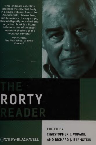 The Rorty Reader 2010th Edition Richard J Bernstein Christopher J Voparil