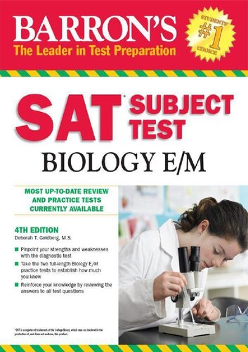 Barrons Sat Subject Test Biology Em With Online Tests 6th Edition Deborah T Goldberg