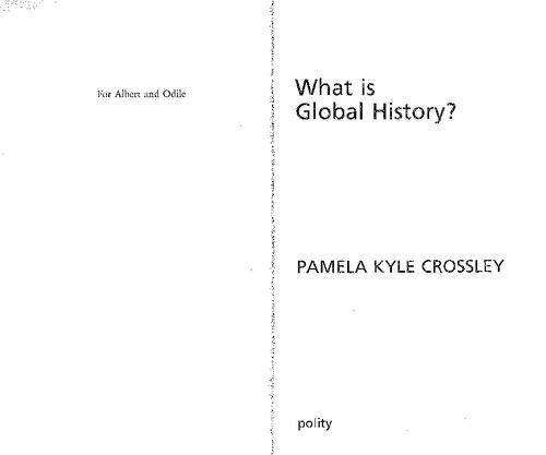 What Is Global History Pamela Crossley