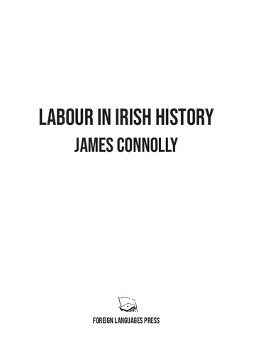Labour In Irish History James Connolly