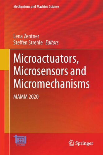 Microactuators Microsensors And Micromechanisms Mamm 2020 Lena Zentner