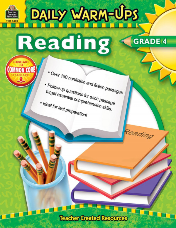 Tcr Daily Warmups Reading Grade 4 Mary S Jones Ma