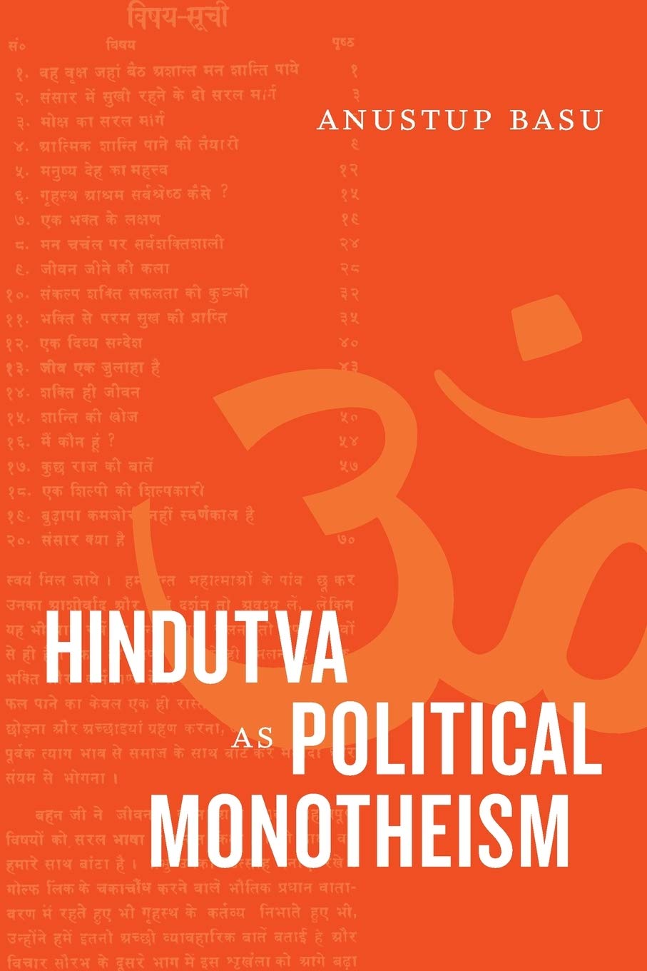 Hindutva As Political Monotheism Anustup Basu