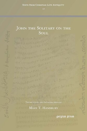 John The Solitary On The Soul Mary Hansbury