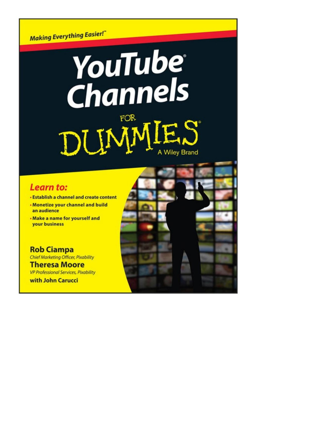 Youtube Channels For Dummies Rob Ciampa Theresa Moore Ciampa