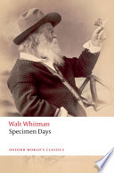 Specimen Days Walt Whitman Max Cavitch Editor