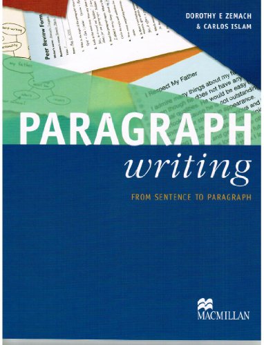 Paragraph Writing From Sentence To Paragraph Dorothy Zemach