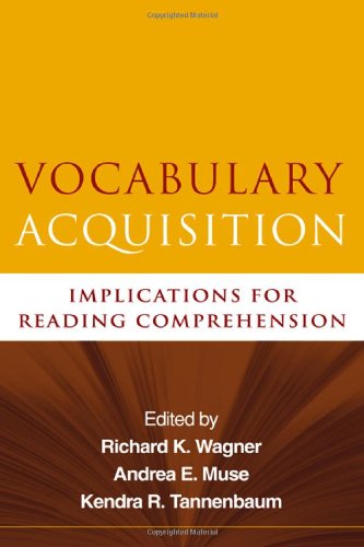 Vocabulary Acquisition Implications For Reading Comprehension 1st Edition Richard K Wagner Phd