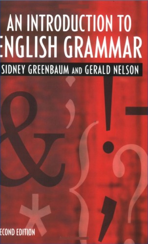 An Introduction To English Grammar 2nd Edition Sidney Greenbaum