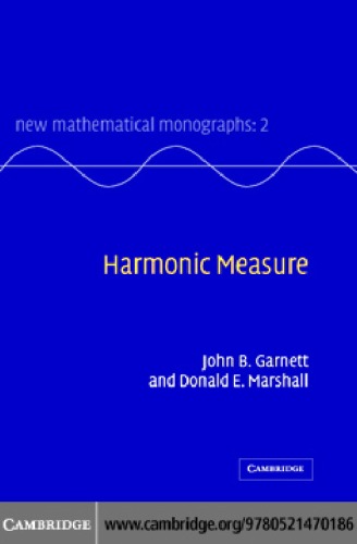 Harmonic Measure 1st Edition John B Garnett