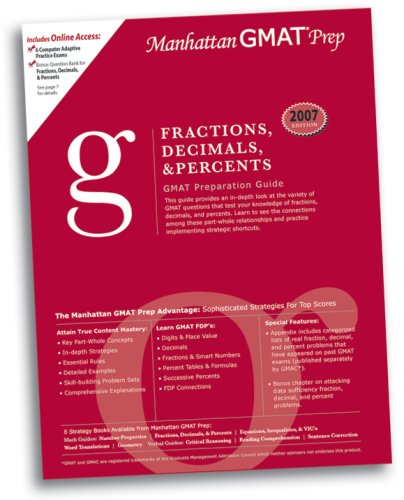 Fractions Decimals And Percents Gmat Preparation Guide Manhattan Gmat Prep