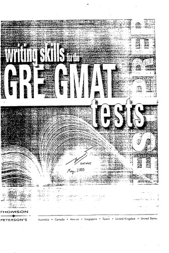 Writing Skills For The Gregmat 1st Edition Mark A Stewart