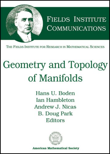 Geometry And Topology Of Manifolds Fields Institute Communications Hans U Boden