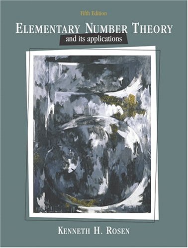 Elementary Number Theory 5th Edition Kenneth H Rosen
