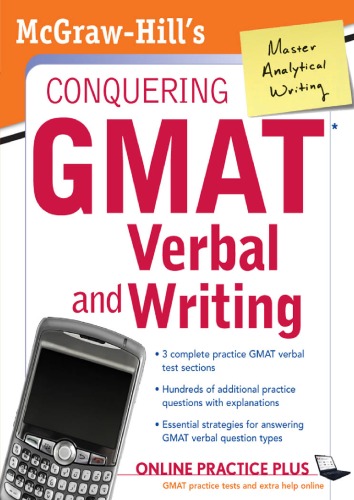 Mcgrawhills Conquering Gmat Verbal And Writing Pierce D