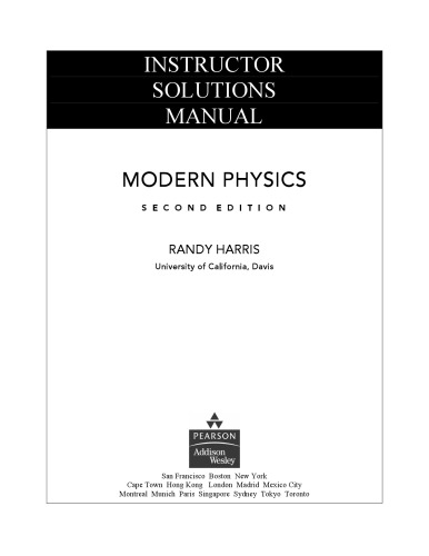 Instructor Solutions Manual Sears And Zemanskys University Physics Ford Al