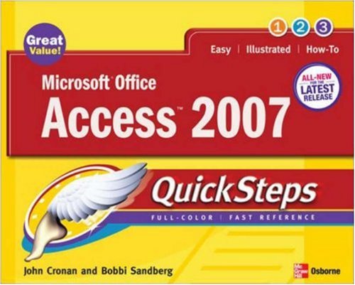 Microsoft Office Access 2007 Quicksteps 1st Edition John Cronan