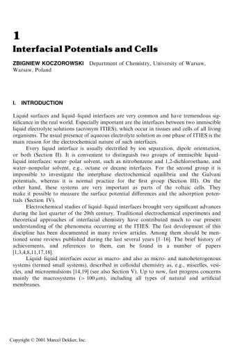 Liquid Interfaces In Chemical Biological And Pharmaceutical Alexander G Volkov