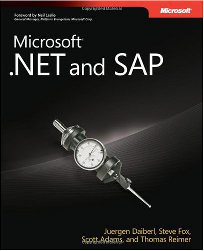 Microsoft Net And Sap 1st Edition Juergen Daiberl Steve Fox