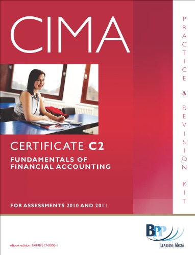 Cima C02 Fundamentals Of Financial Accounting Revision Kit Bpp Learning Media