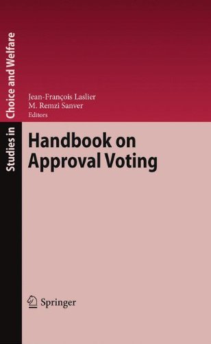 Handbook On Approval Voting 1st Edition Jeanfranois Laslier