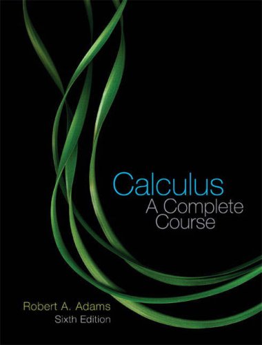 Calculus A Complete Course 6ed Robert A Adams