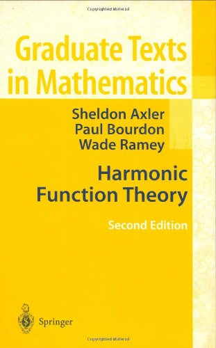 Harmonic Function Theory 2nd Edition Sheldon Axler Paul Bourdon