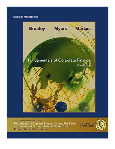 Fundamentals Of Corporate Finance 3ed Brealey Ra Myers Sc