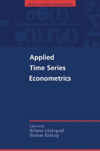 Applied Time Series Econometrics Helmut Ltkepohl Markus Krtzig