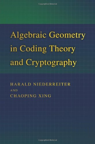Algebraic Geometry In Coding Theory And Cryptography Harald Niederreiter