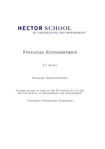 Financial Econometrics Rachev St