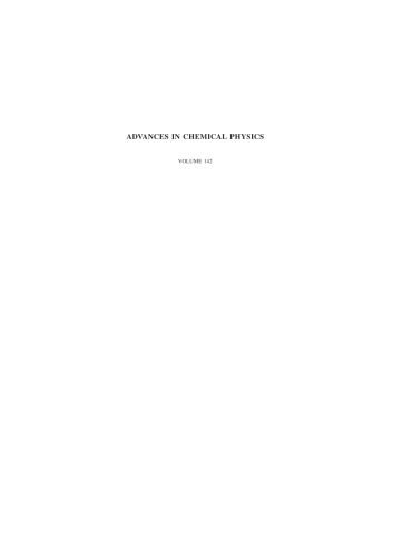 Advances In Chemical Physics Rice S Ed