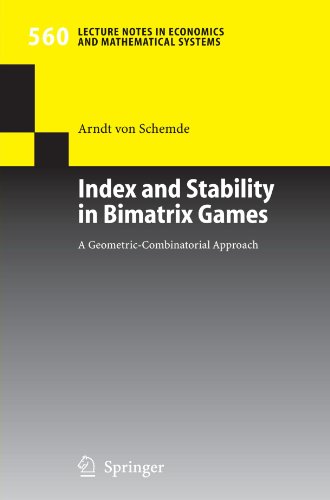 Index And Stability In Bimatrix Games 1st Edition H Arndt Von Schemde
