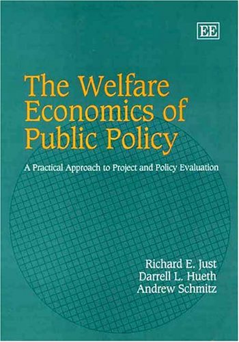 The Welfare Economics Of Public Policy A Practical Approach To Project And Policy Evaluation Richard E Just