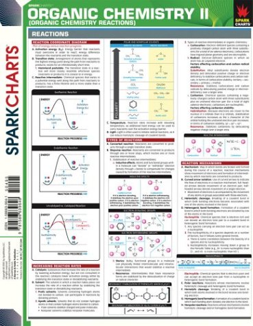 Organic Chemistry Ii Organic Chemistry Reactions Sparkcharts Sparknotes Editors