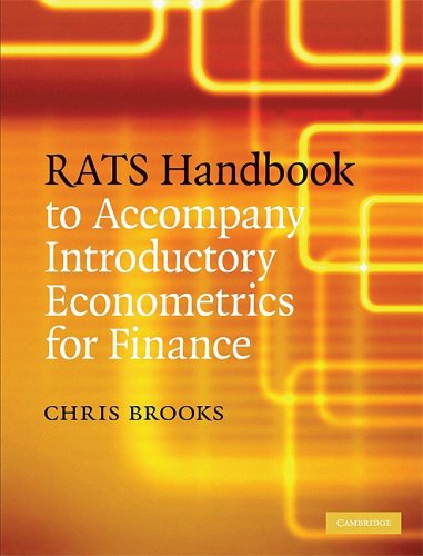 Rats Handbook To Accompany Introductory Econometrics For Finance 1st Edition Chris Brooks