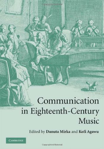 Communication In Eighteenthcentury Music Illustrated Edition Danuta Mirka