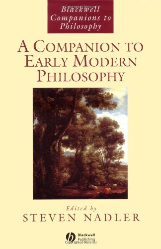 A Companion To Early Modern Philosophy Steven Nadler