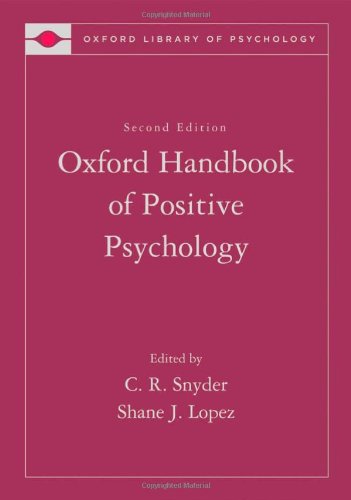 Handbook Of Positive Psychology 2nd Edition Shane J Lopez Cr Snyder