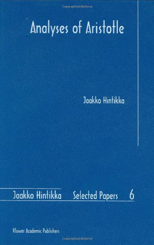 Analyses Of Aristotle 2004th Edition Jaakko Hintikka
