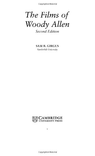 The Films Of Woody Allen 2nd Edition Sam B Girgus