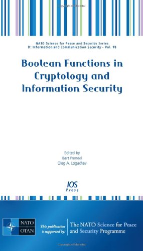 Boolean Functions In Cryptology And Information Security Nato Science For Peace And Security Oa Logachev