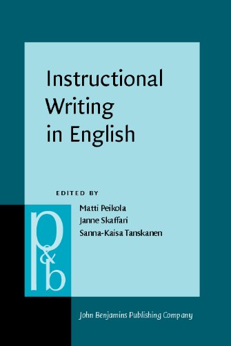 Instructional Writing In English Studies In Honour Of Risto Hiltunen Matti Peikola Ed