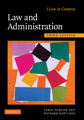 Law And Administration Law In Context 3rd Edition Carol Harlow