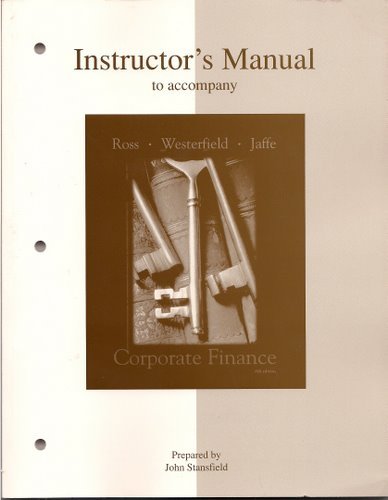 Corporate Finance Sixth Edition 6th Edition Stephen A Ross